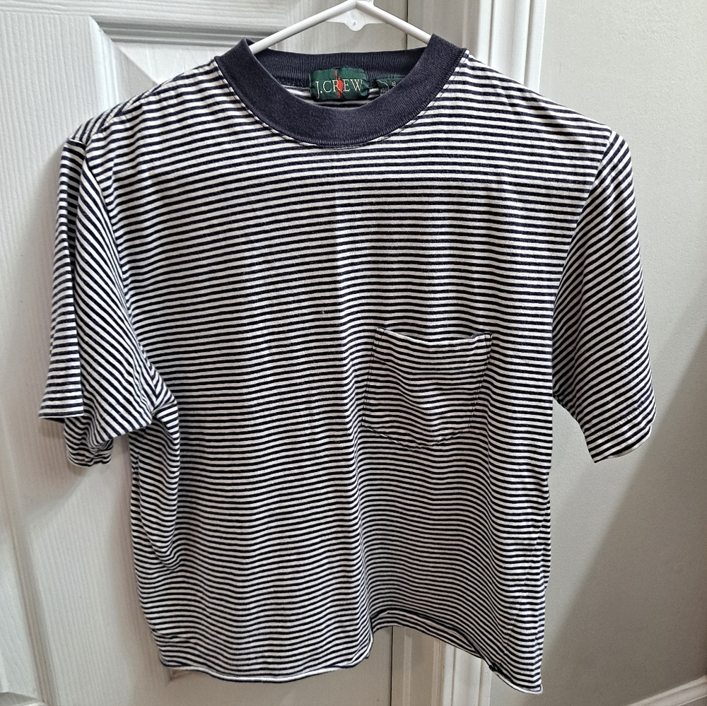 Striped Cropped Shirt